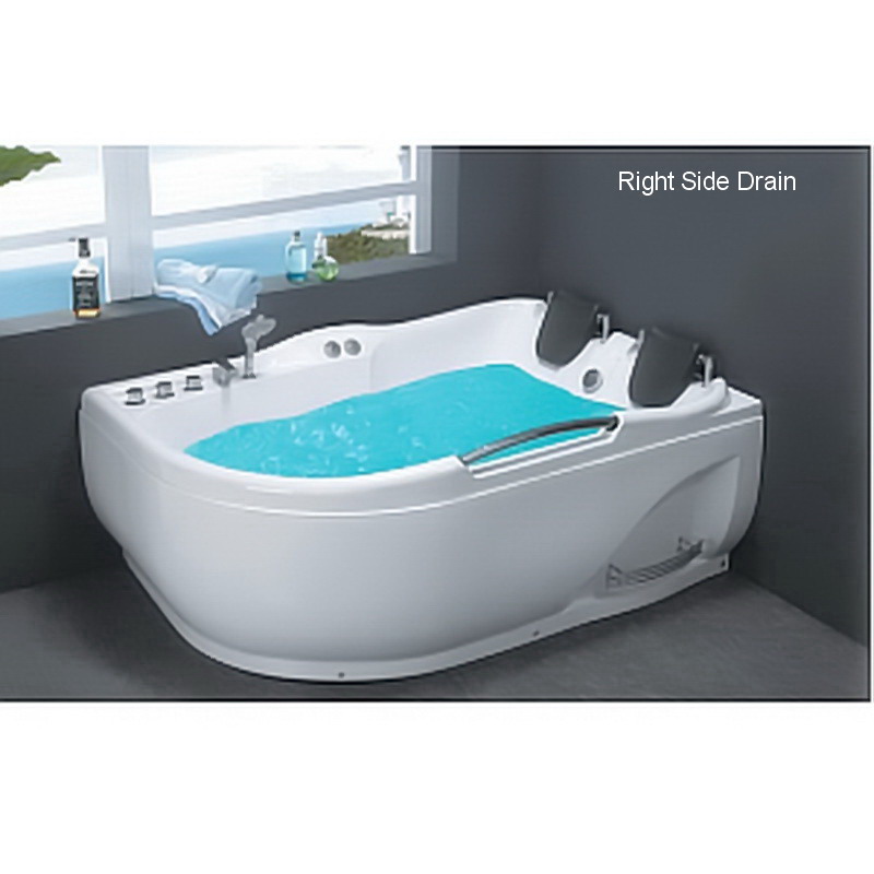 Corner  2 PERSON JETTED BATHTUB w/Air Jets Right Side LC022R - Image 1