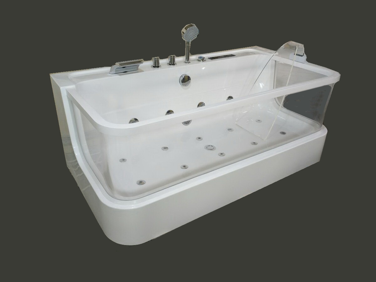 Luxury Whirlpool Bathtub  with air bubble, heater, waterfall, Bluetooth 0450 - Image 1
