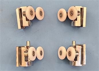 Shower Sliding Door Rollers, double wheel alloy casing set of 4 (for 1 door) 2W-4-1 24mm - Image 3