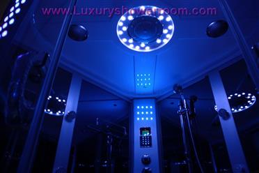 LuxuryShowerRoom L90S42WS-HD (HEAVY DUTY) Corner Steam Shower 60&quot; x 60&quot; x 90&quot; - Image 2