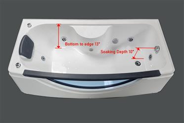EMPIRESHOWER  The Blue Lagoon ER67-33WSB-L STEAM SHOWER WITH WHIRLPOOL TUB AND BLUETOOTH AUDIO 67x33x85 Free shipping - Image 9
