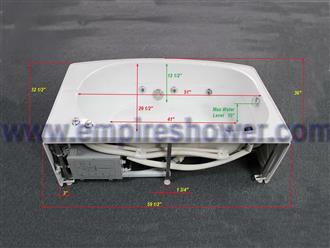 EMPIRESHOWER ER60-36WSB-HD б The Jackson (HEAVY DUTY) STEAM SHOWER WITH WHIRLPOOL TUB AND BLUETOOTH AUDIO 60x36x84 - Image 6