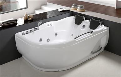 Corner  2 PERSON JETTED BATHTUB w/Air Jets Right Side LC022R FREE 48US SHIPPING - Image 3