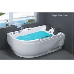 Corner  2 PERSON JETTED BATHTUB w/Air Jets Right Side LC022R - Image 1