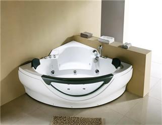 Corner  Whirlpool Bathtub  with air bubble, heater, M3150 color light. FREE SHIPPING - Image 1
