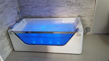 Luxury Whirlpool Bathtub  with air bubble, heater, waterfall, Bluetooth M1777 Waterfall Free Shipping 48US - Image 2